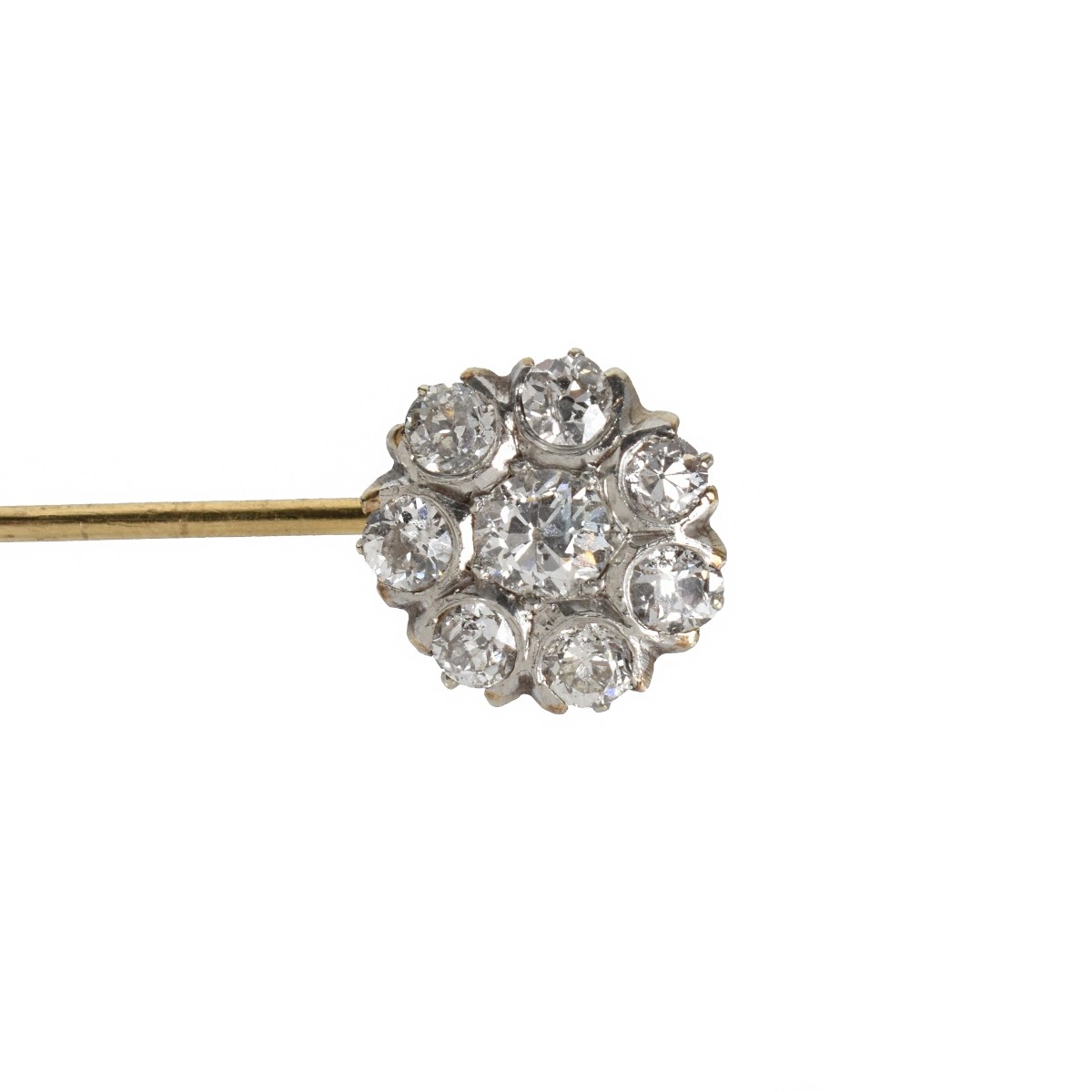 Diamond and 14K Stickpin