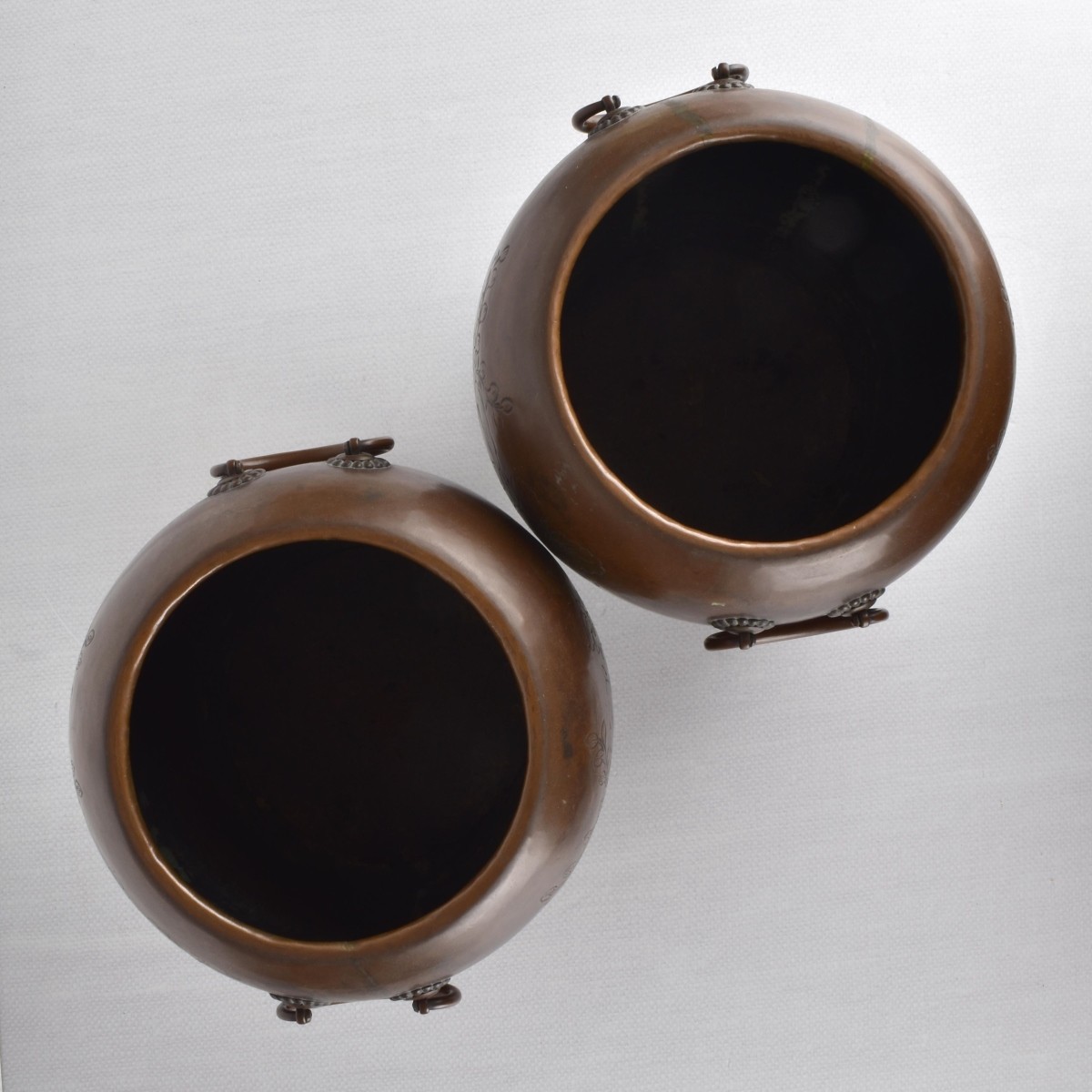 Pair of Japanese Hand Warmers/Incense Burners