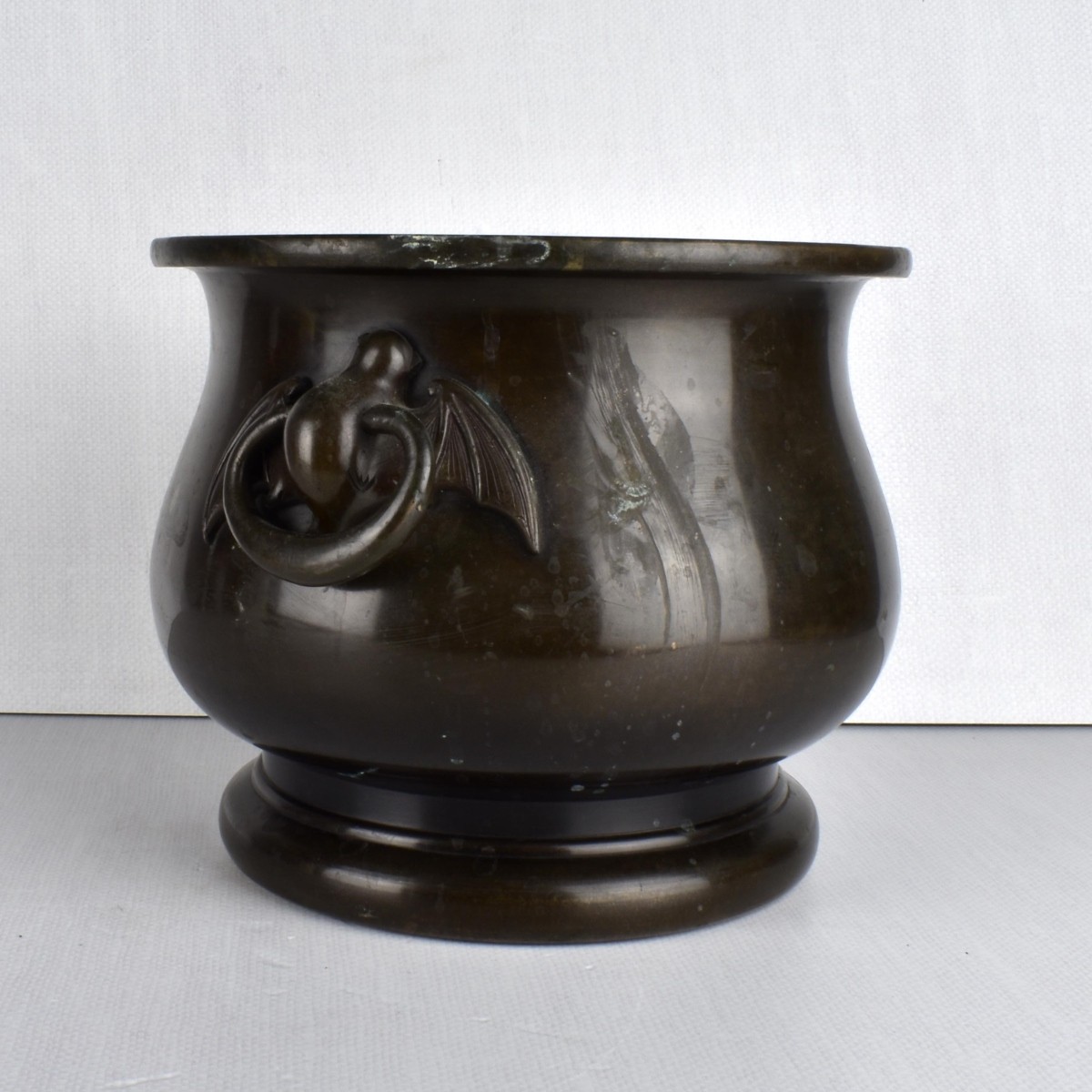 Antique Japanese Bronze Planter