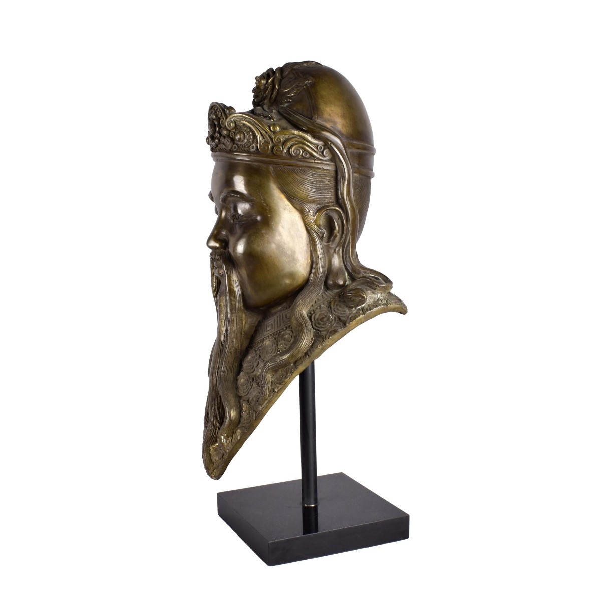 Chinese Bronze Figural Head