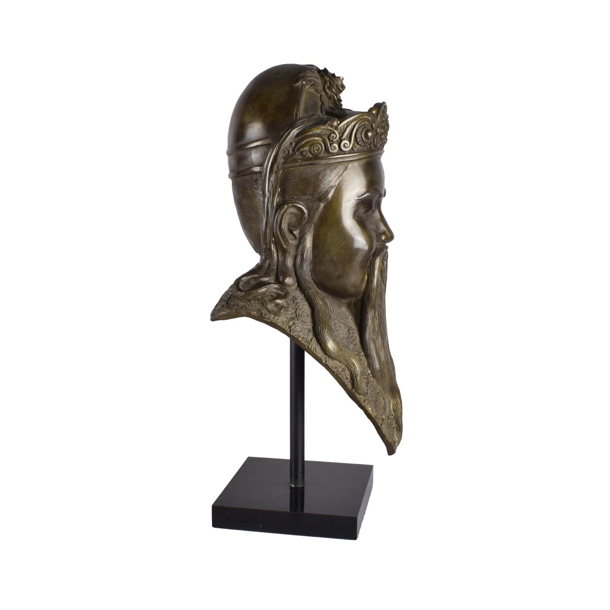 Chinese Bronze Figural Head