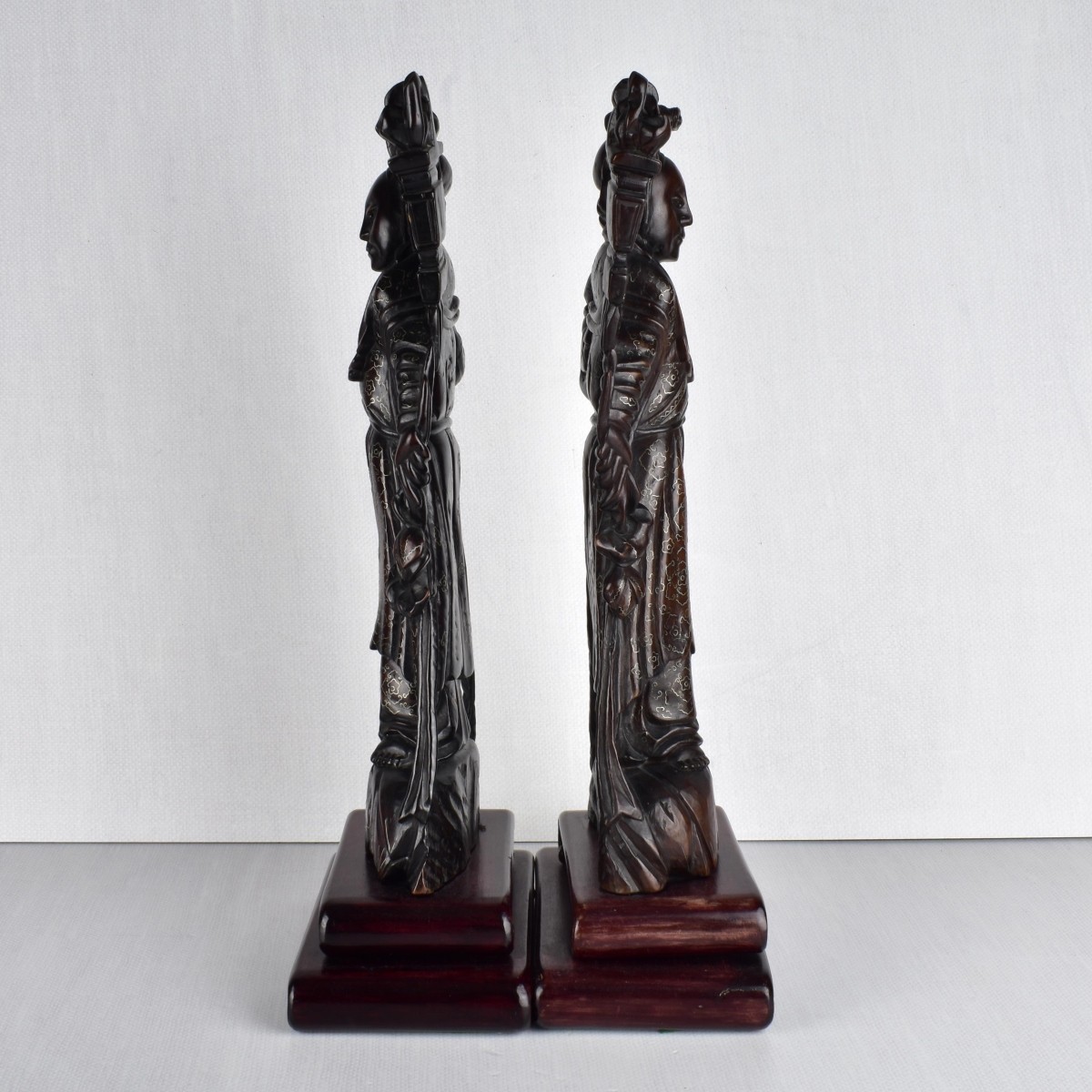 Chinese Carved Wood Guanyins