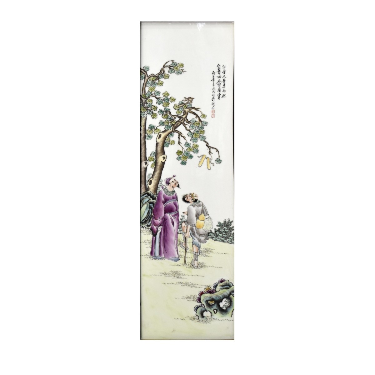 Chinese Famille Rose Panel