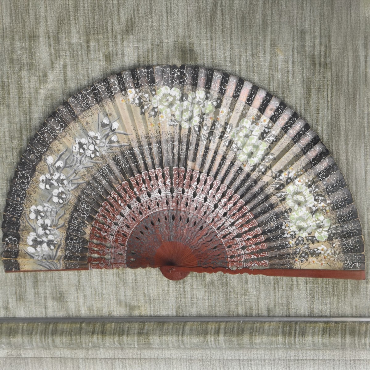 Antique Chinese Painted Folding Fan