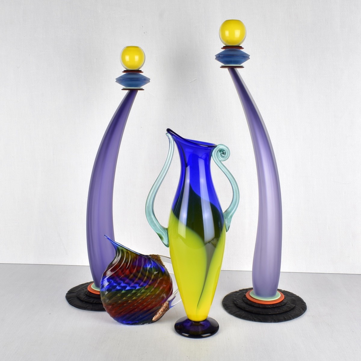 Collection of Modern Art Glass Pieces