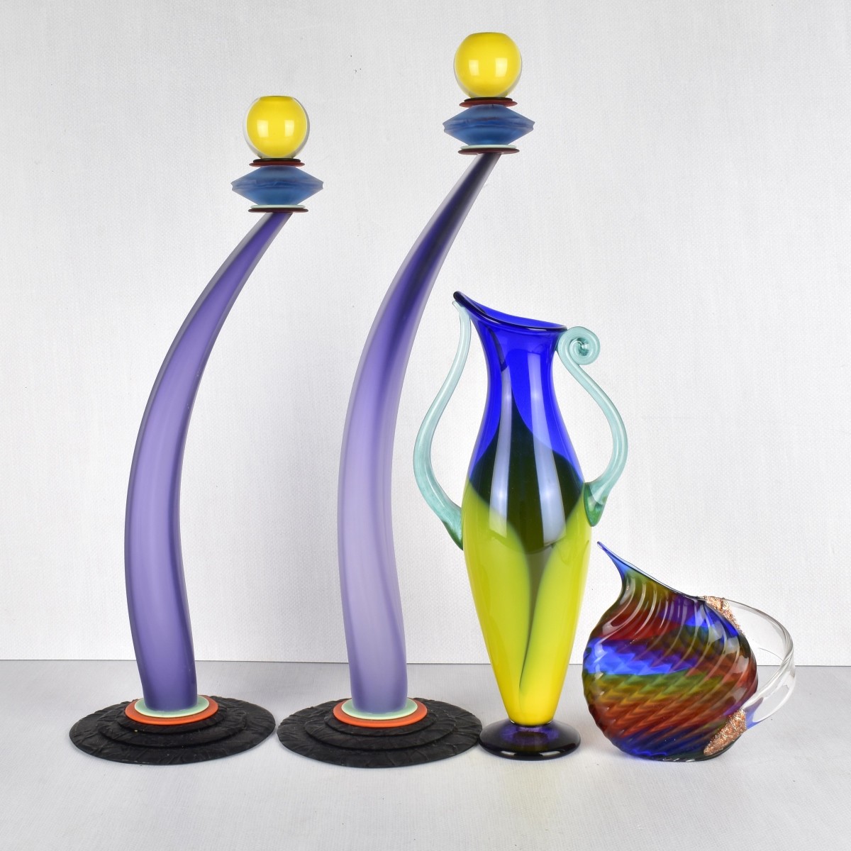 Collection of Modern Art Glass Pieces