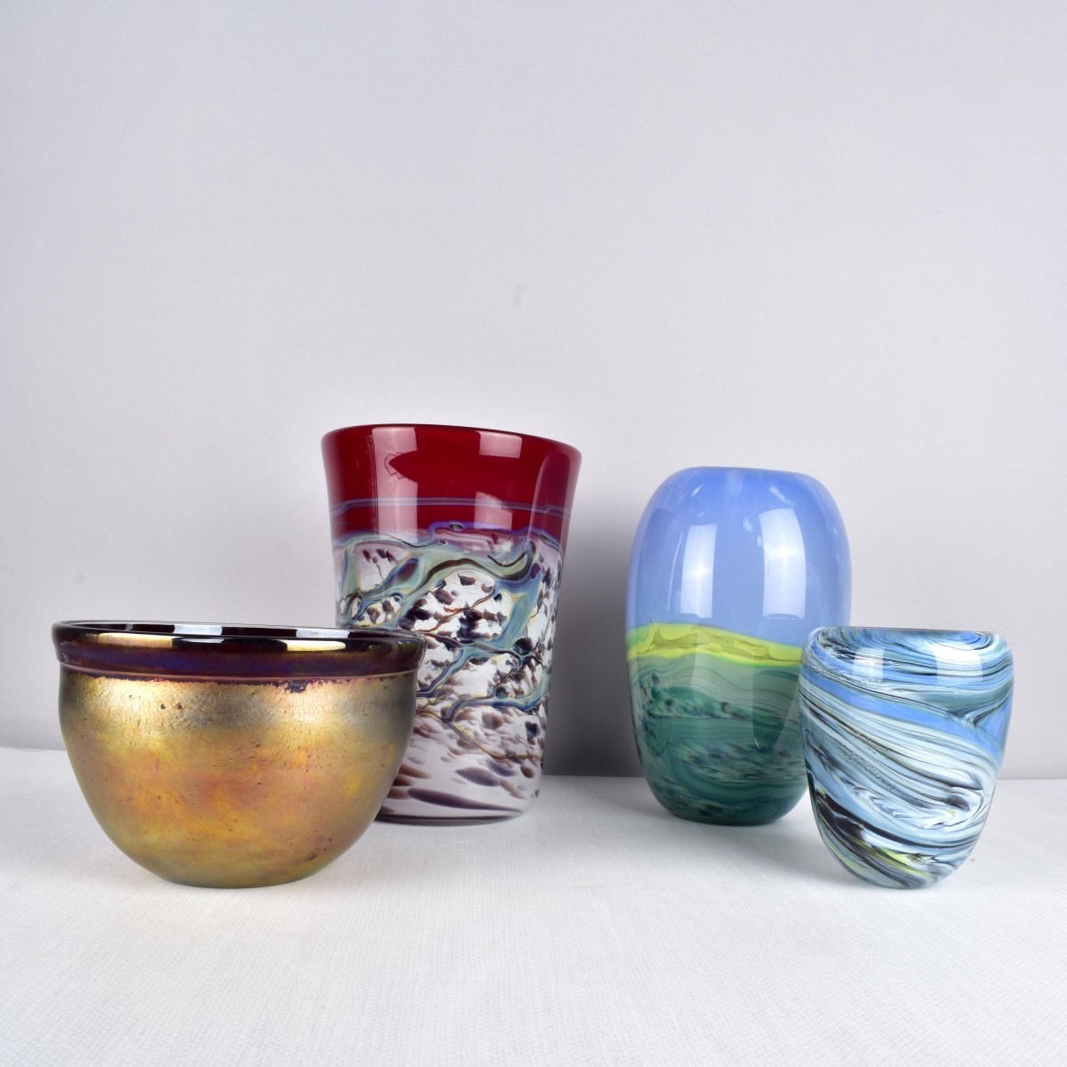 Collection Modern Hand Blown Art Glass