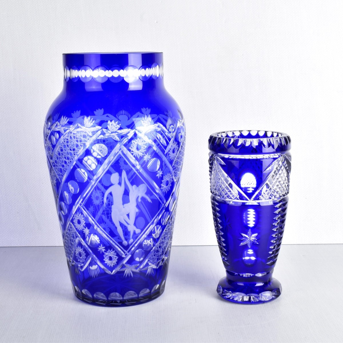 Collection of Cobalt Blue Glass