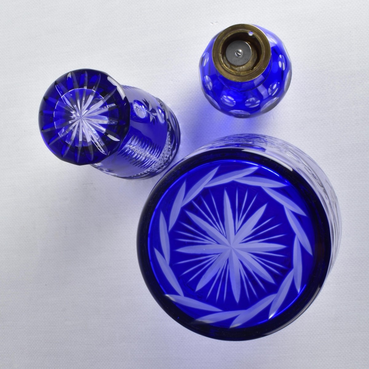 Collection of Cobalt Blue Glass