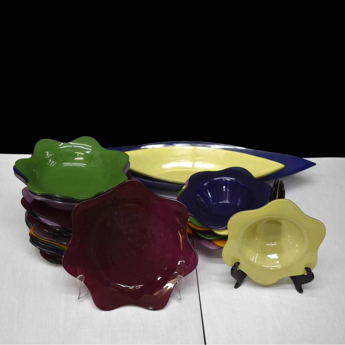 Angieglass Handcrafted Glass Dinnerware