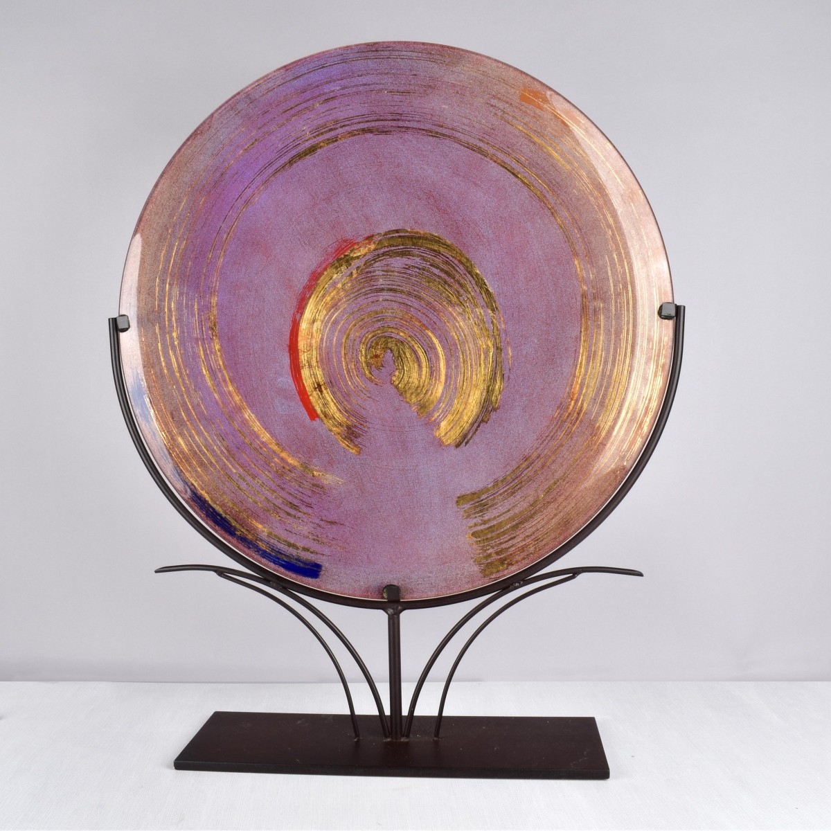 Art Glass Swirl Platter