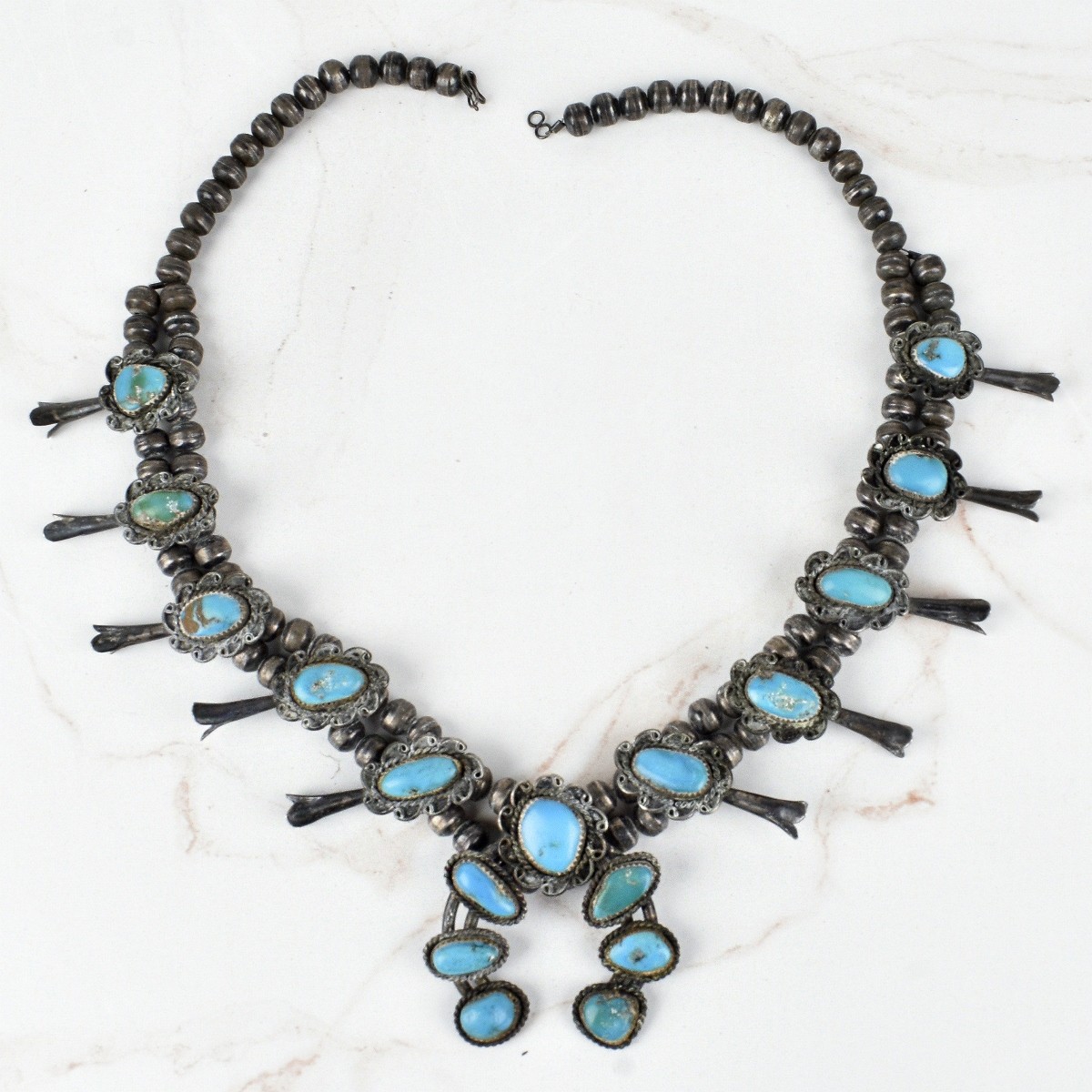 Turquoise and Silver Necklace