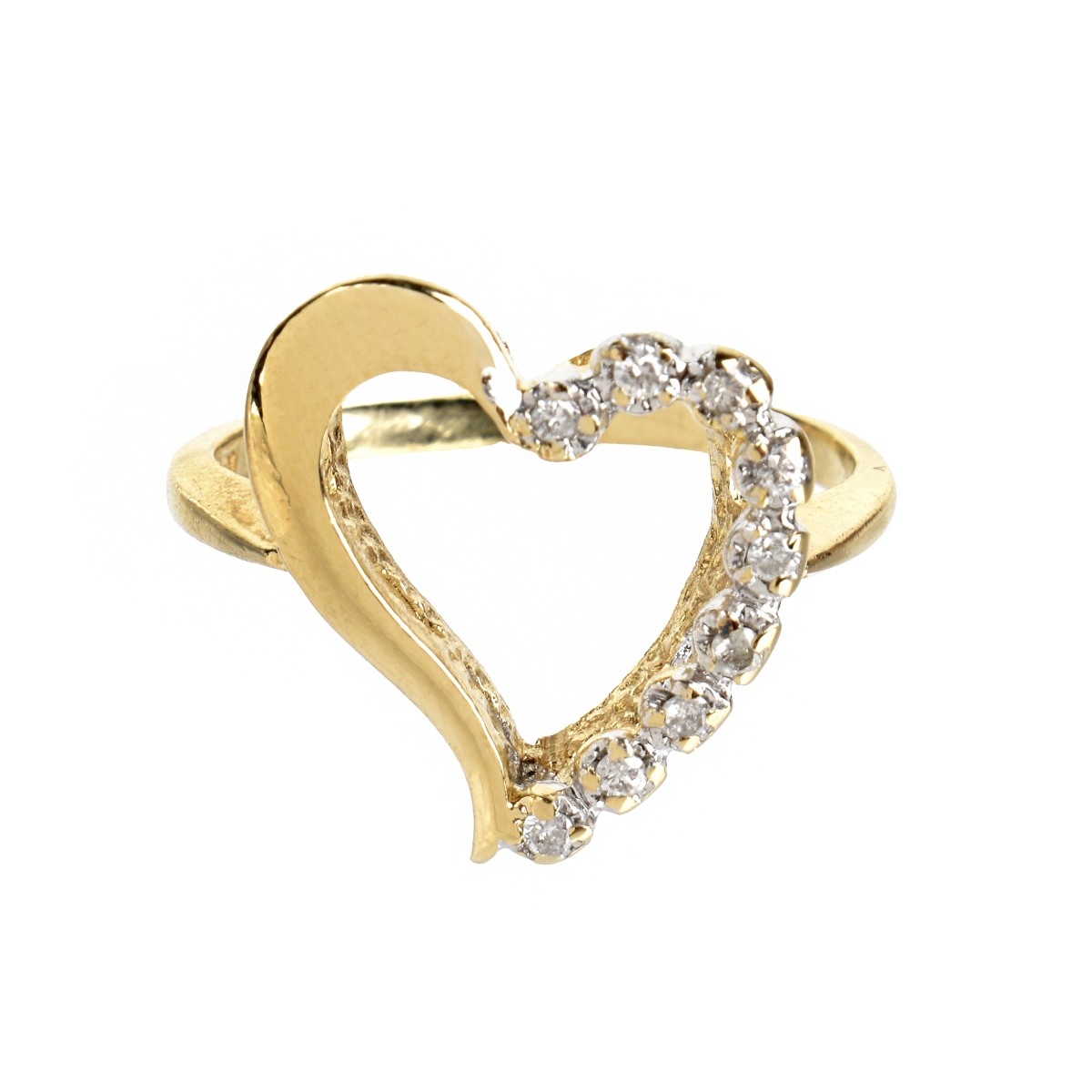 Diamond and 14K Ring