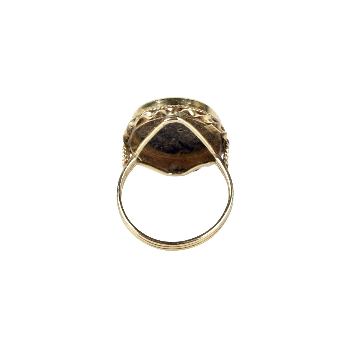 Enamel and 14K Ring