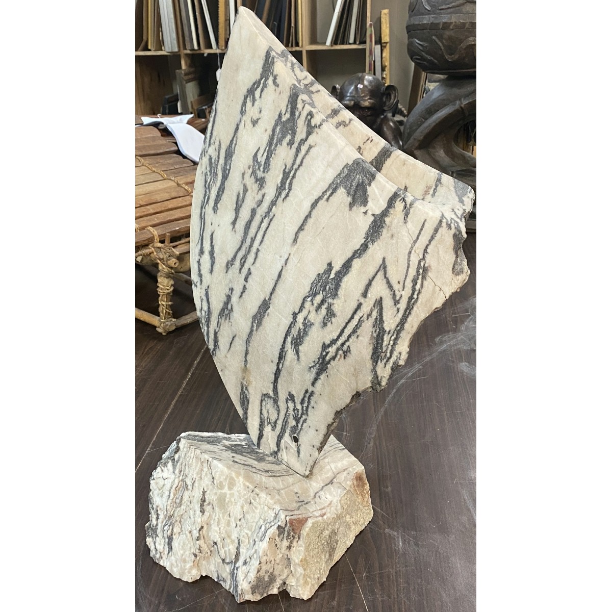 Modern Free Form Marble Sculpture