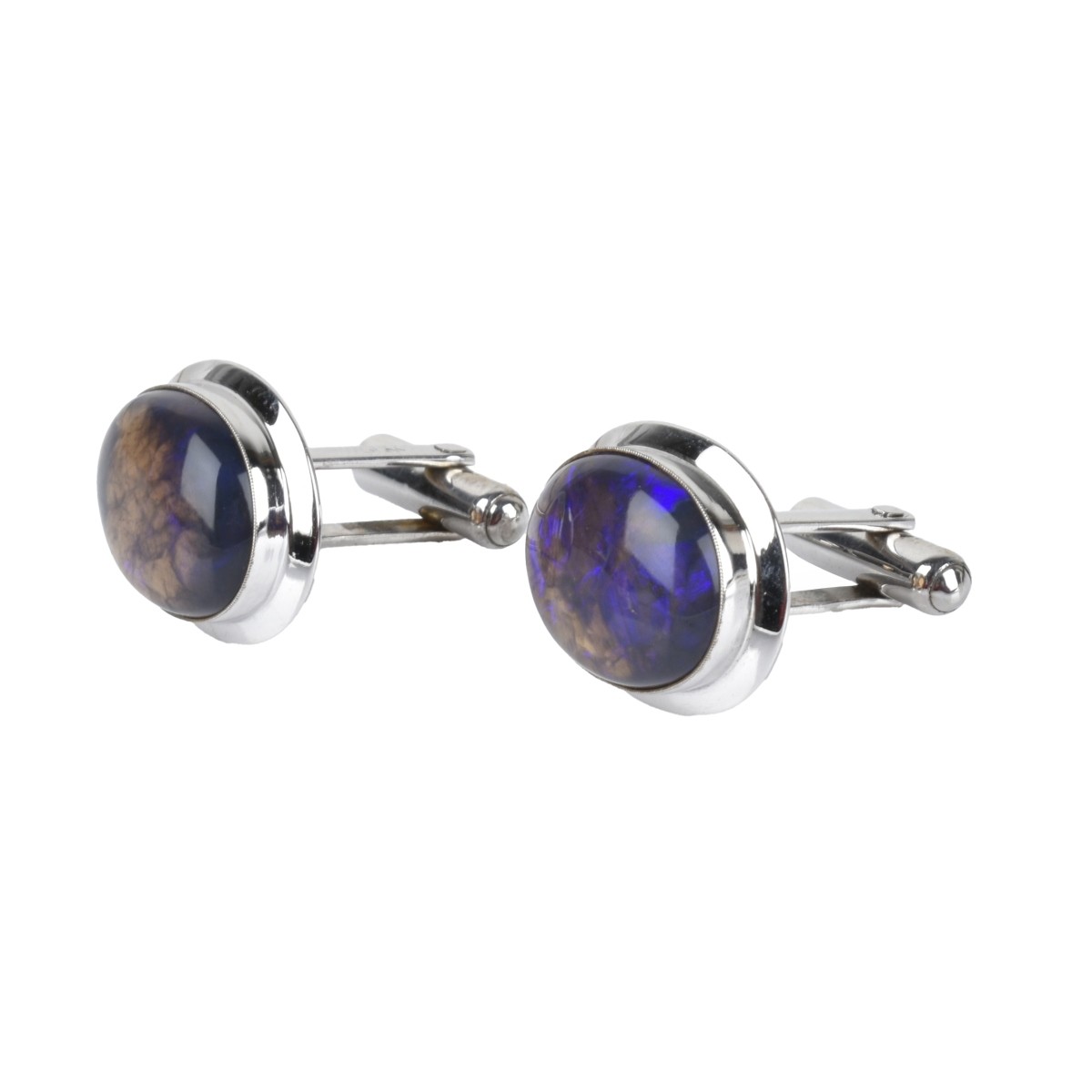 Agate and 10K Cufflinks