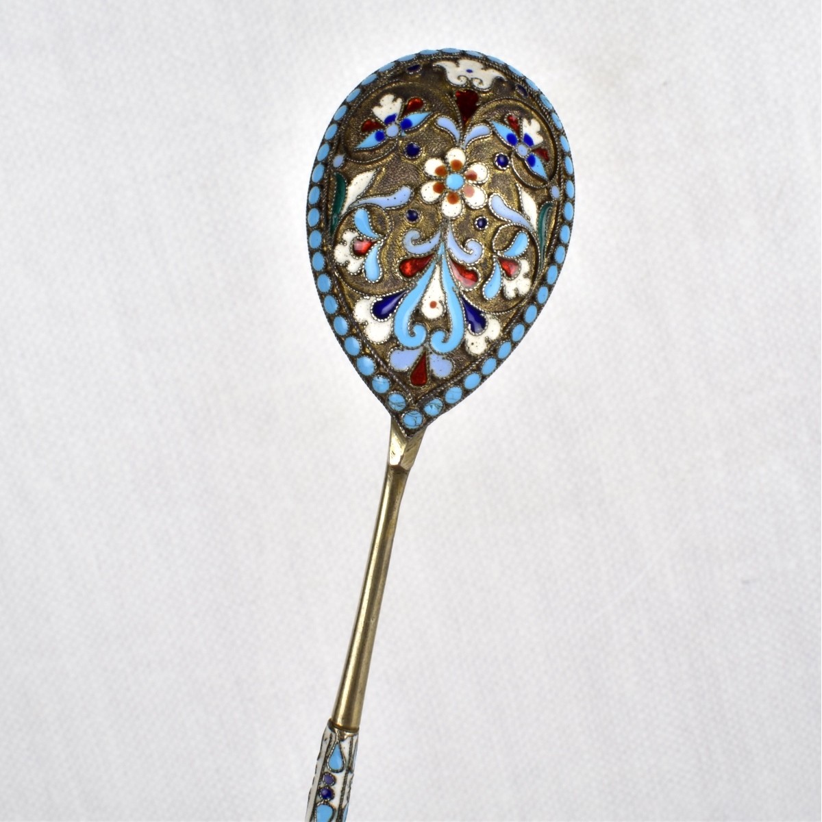 Russian Cloisonne and Enamel Spoons