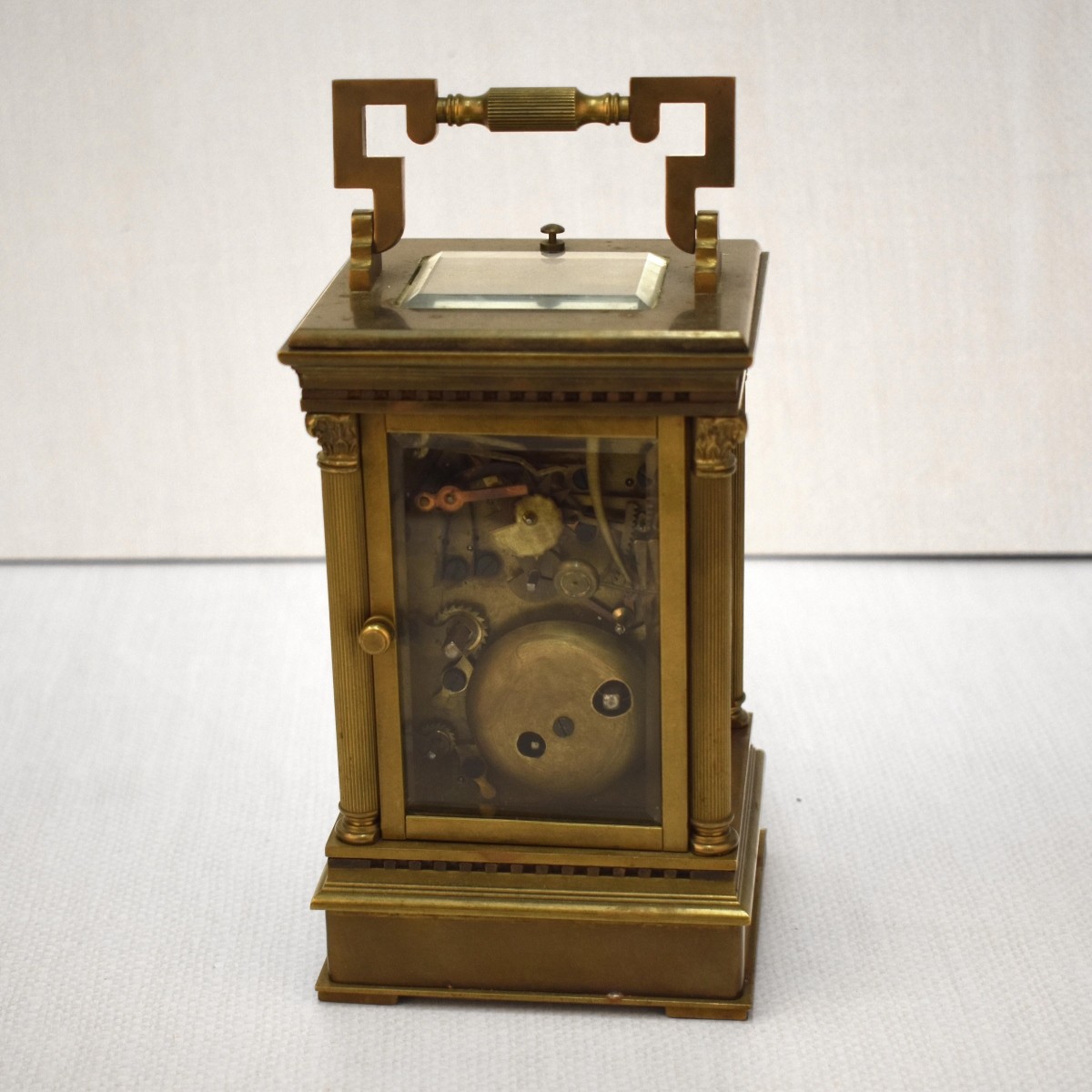 Antique French Gold Gilt Carriage Clock