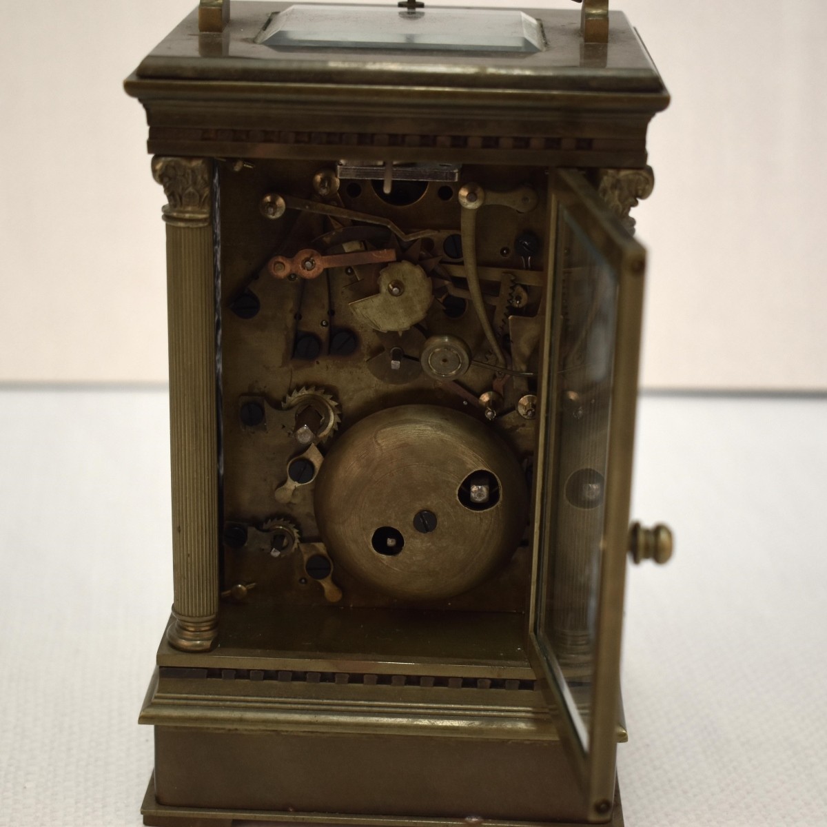 Antique French Gold Gilt Carriage Clock