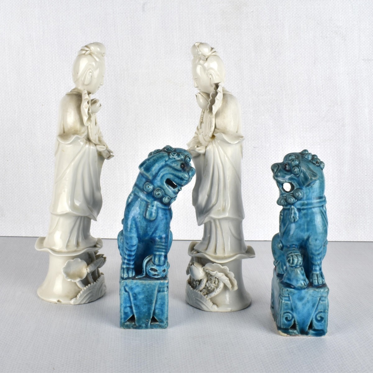 Two Pair Oriental Figurines