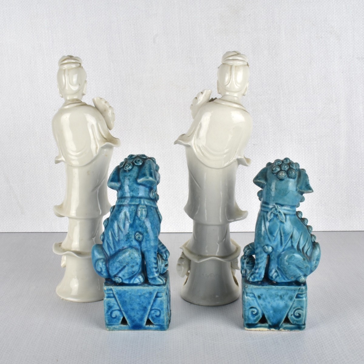 Two Pair Oriental Figurines