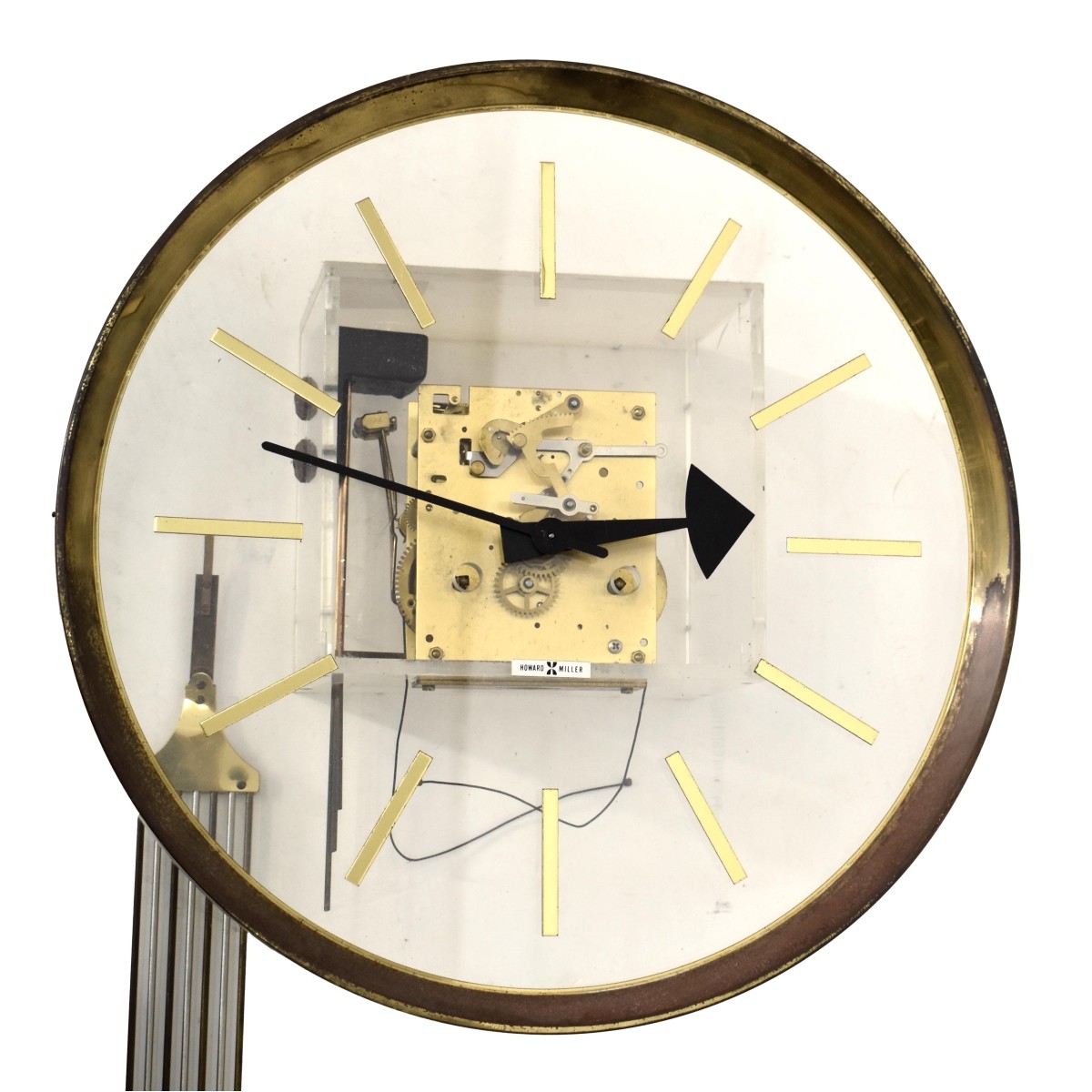 Howard Miller Lucite Wall Clock