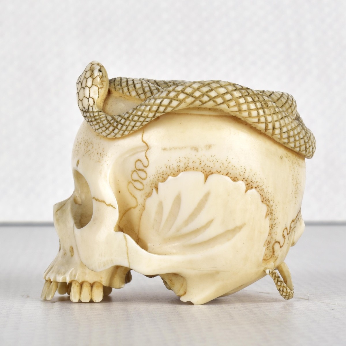 Antique Carving of A Skull