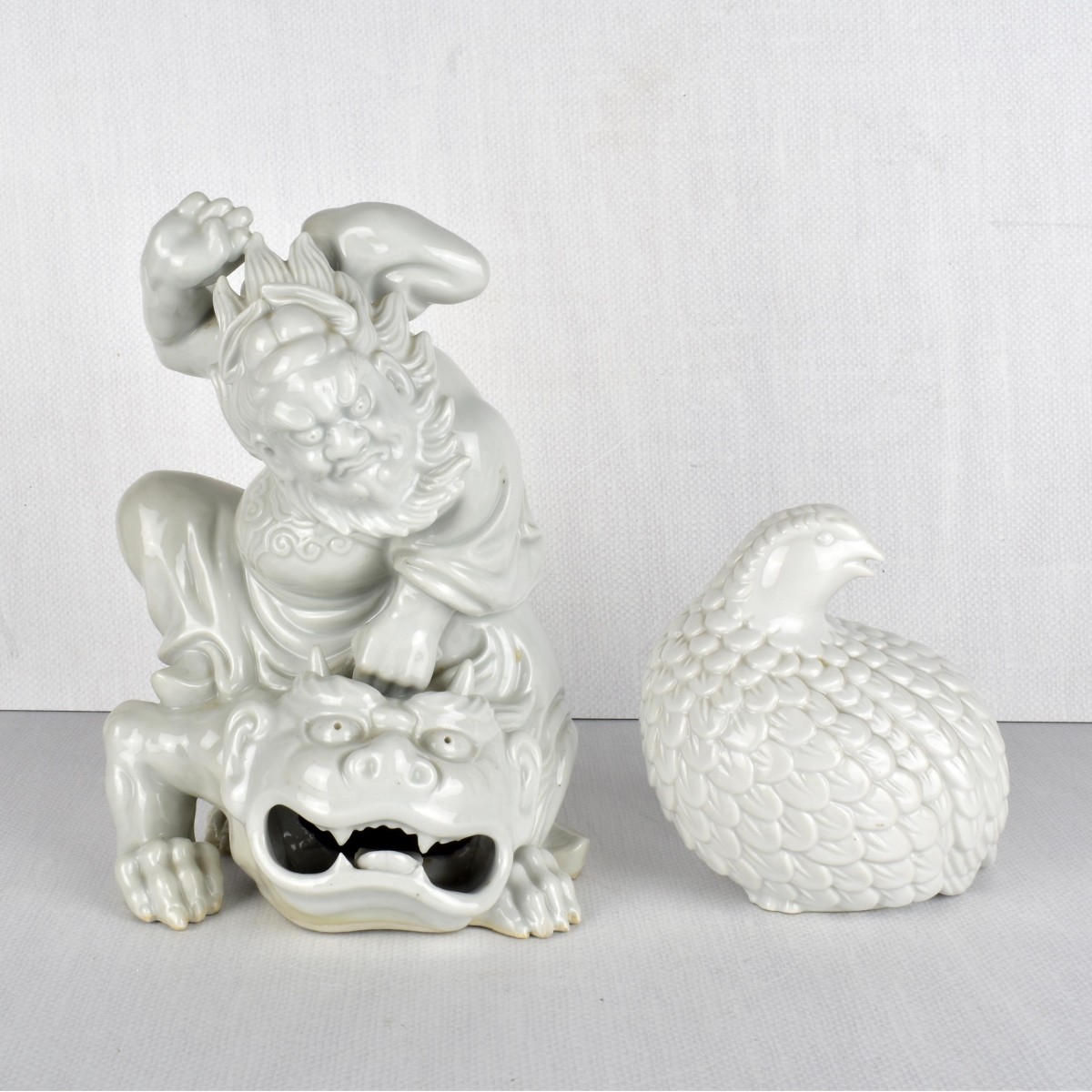 Chinese Blanc de Chin Figurines