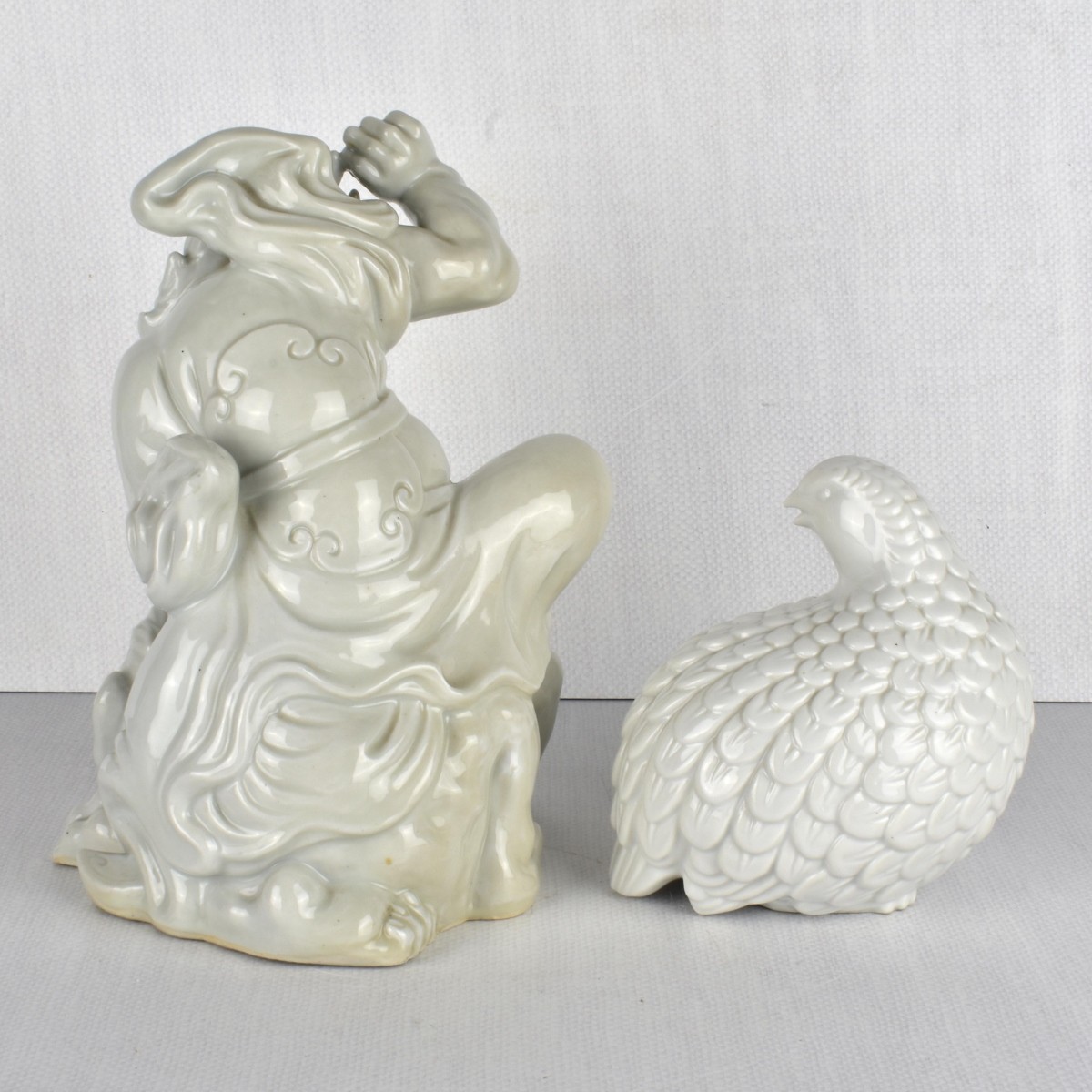 Chinese Blanc de Chin Figurines