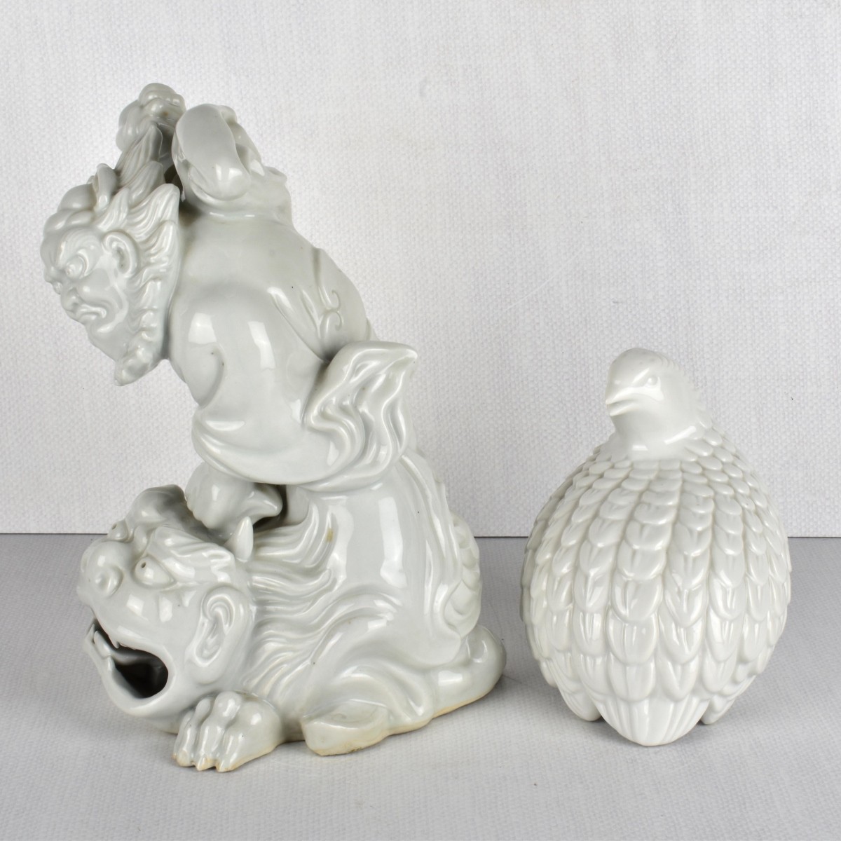 Chinese Blanc de Chin Figurines