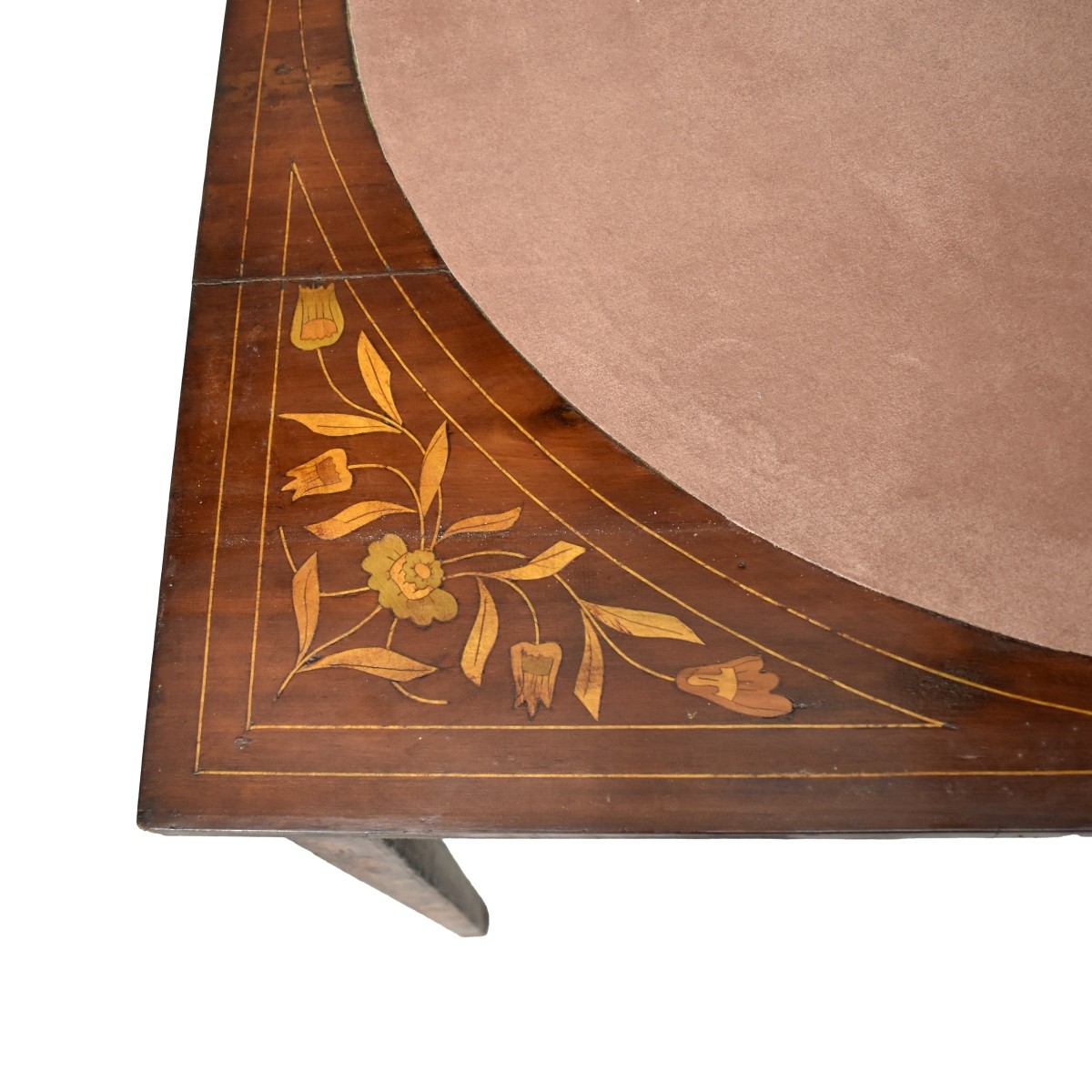 19th C. Dutch Marquetry Inlaid Game Table