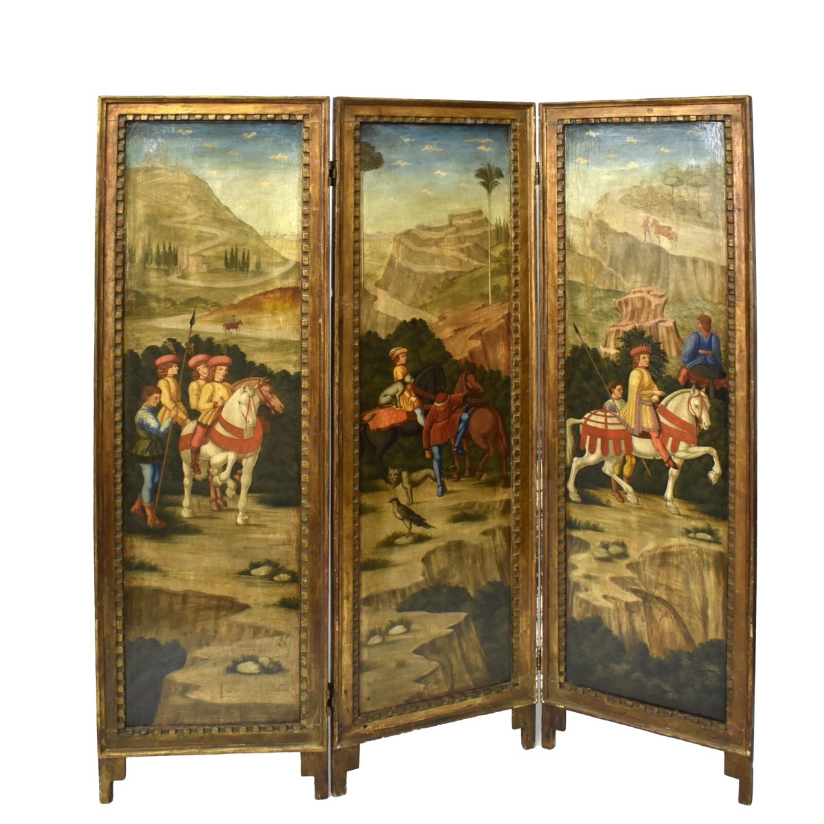 Painted Folding Screen