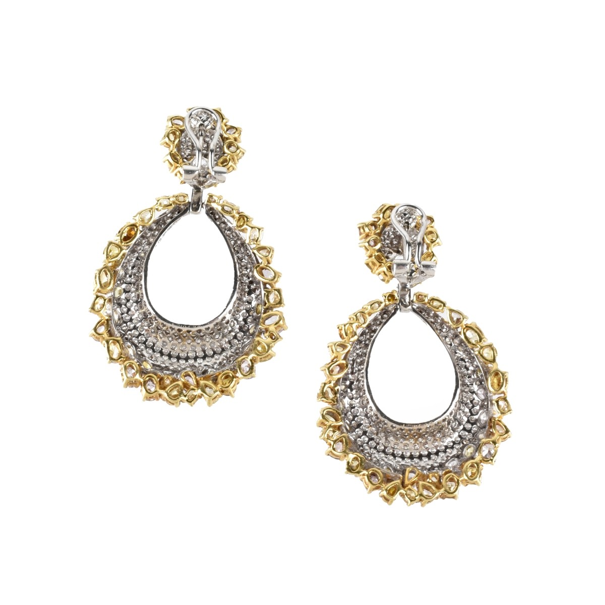 Diamond and 18K Earrings