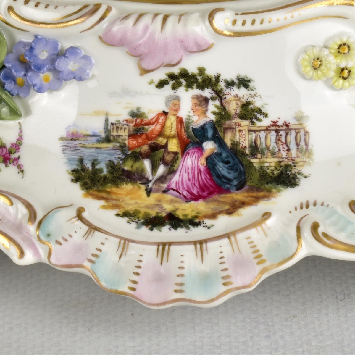 Dresden Porcelain Potpourri Vase