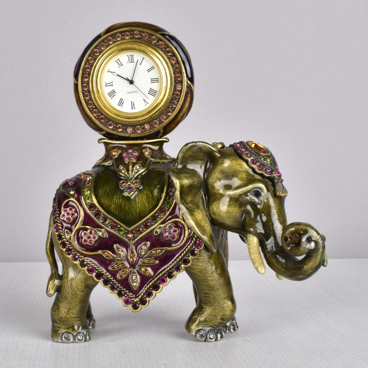 Jay Strongwater Elephant Clock