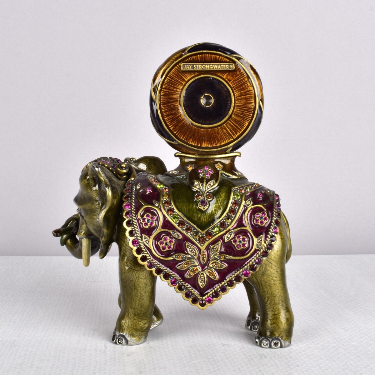 Jay Strongwater Elephant Clock