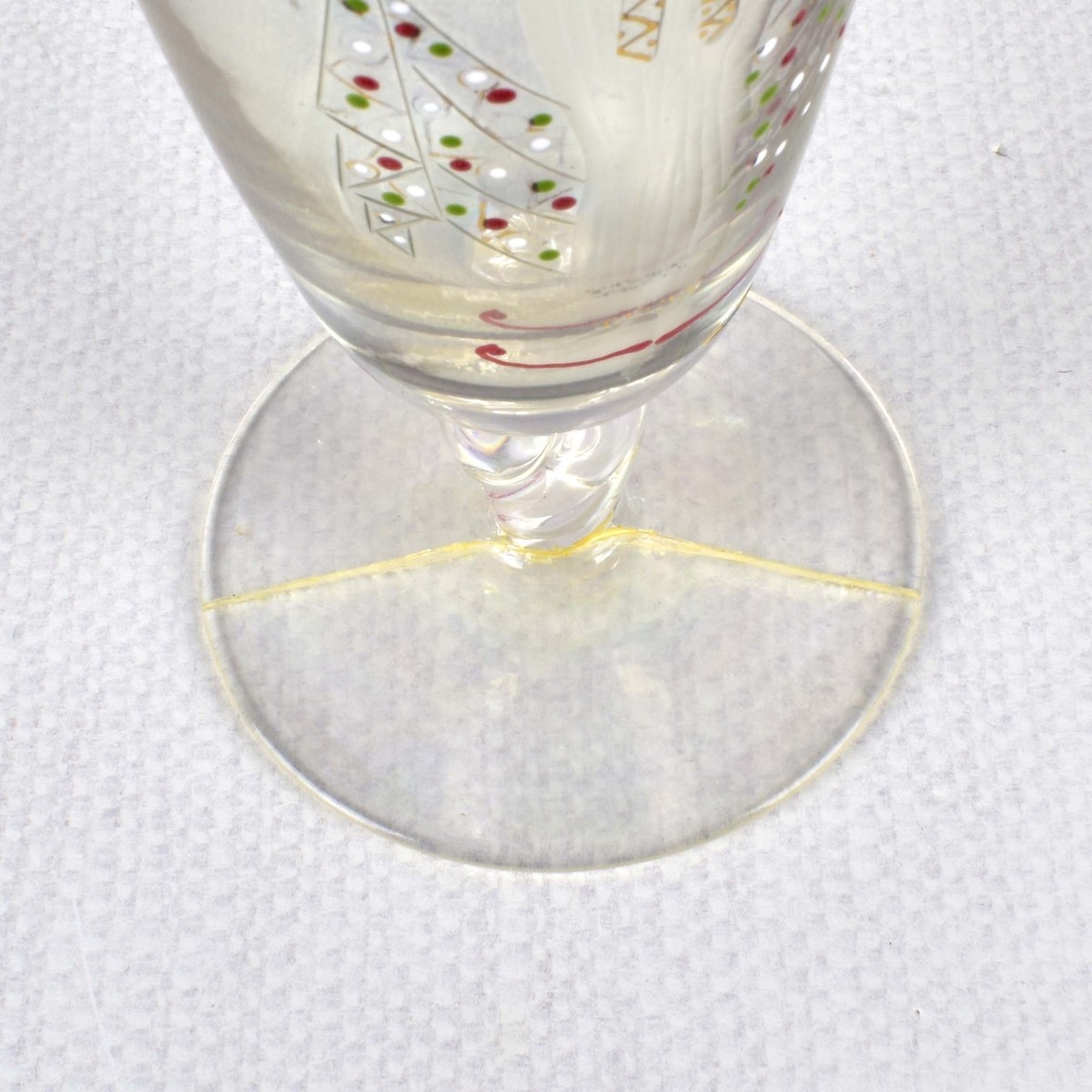 Hand Painted and Etched Drinking Glasses