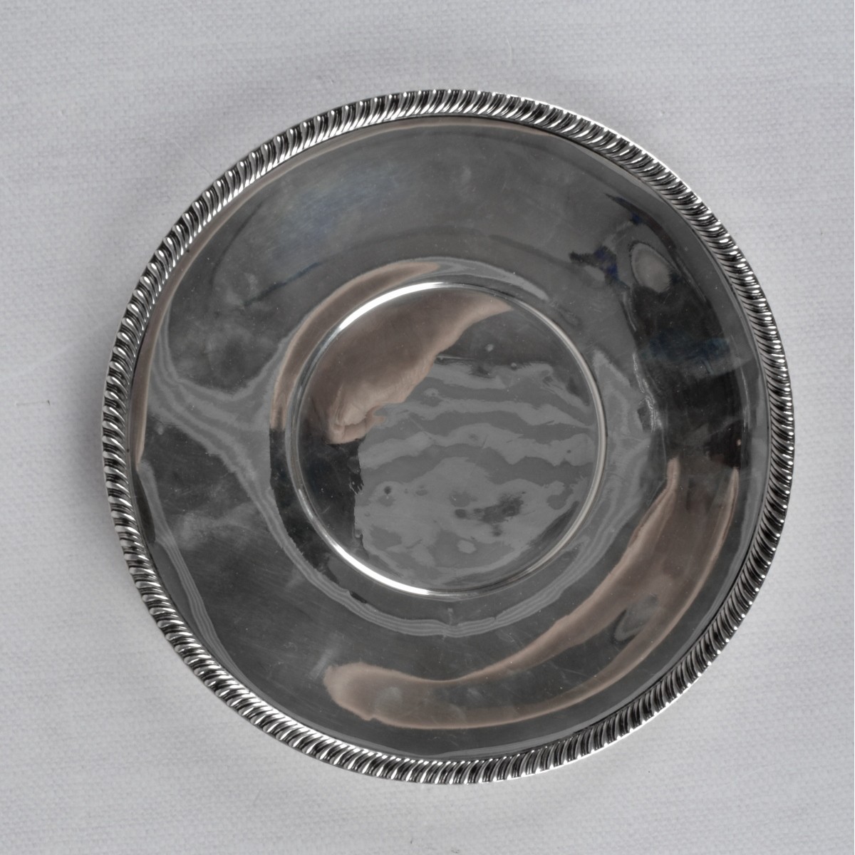 Sterling Silver Round Serving Tray