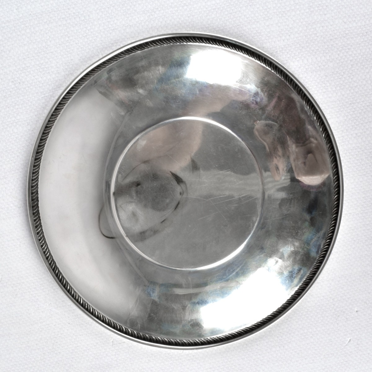 Sterling Silver Round Serving Tray