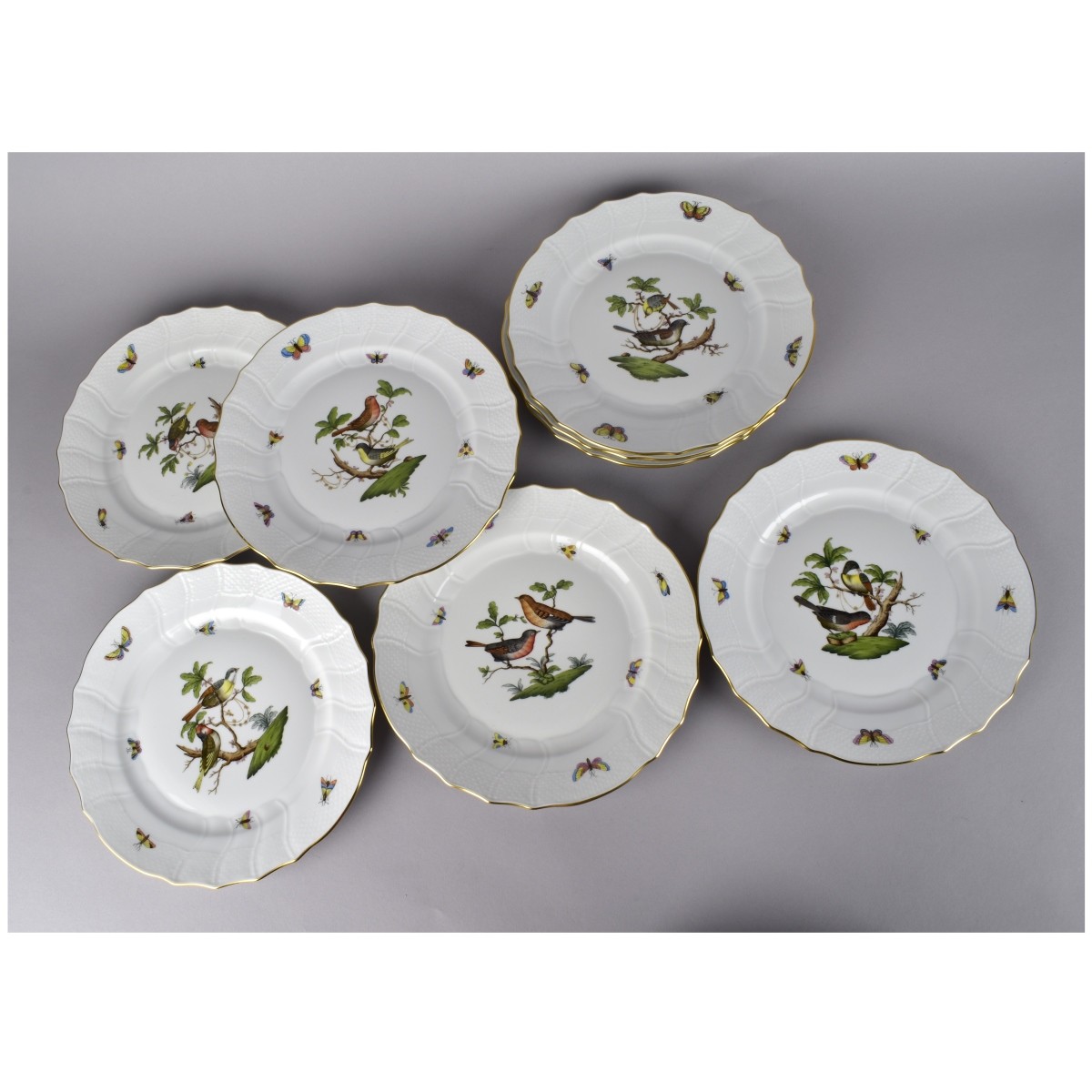 Herend Rothschild Bird China Set