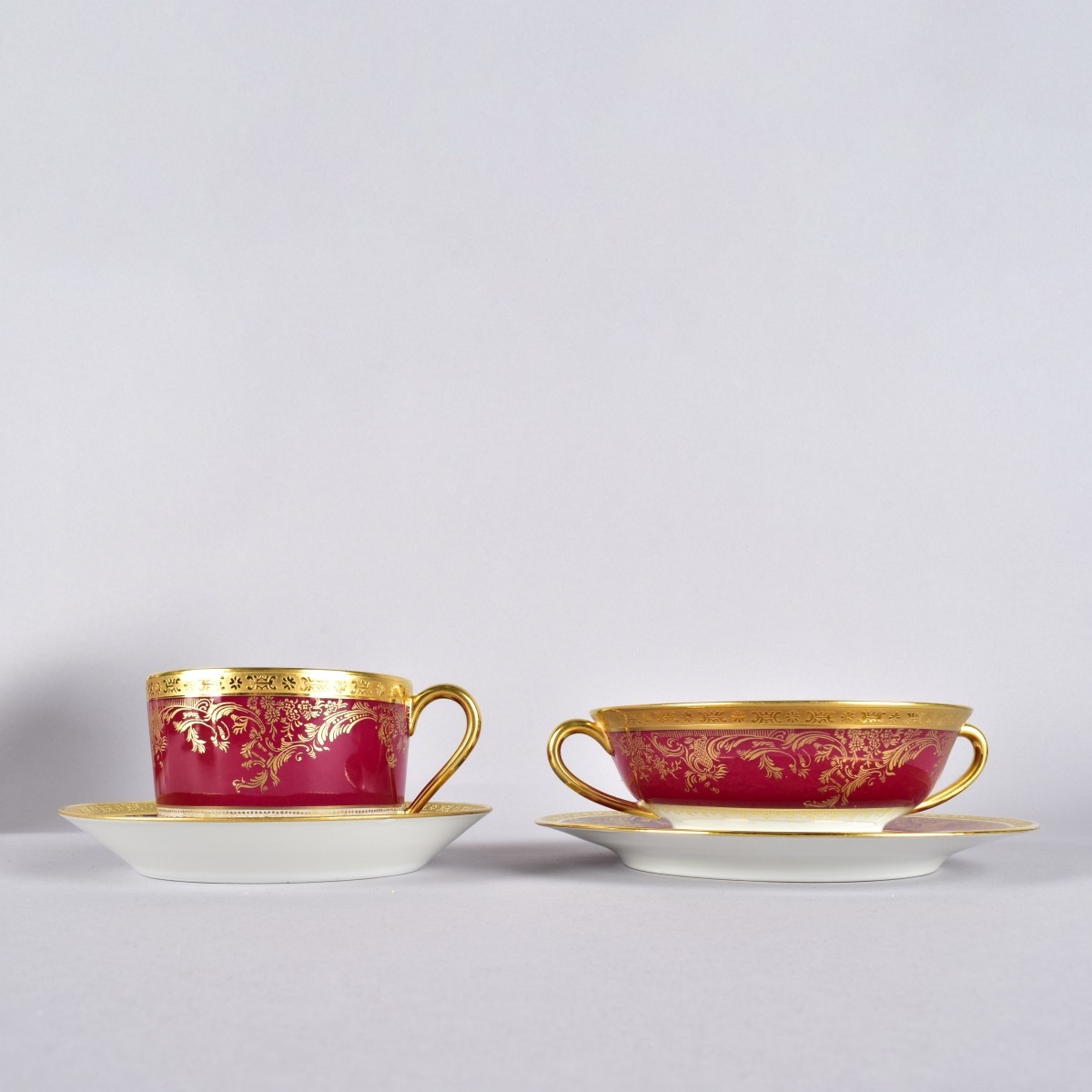 Haviland Limoges Pompadour Red China