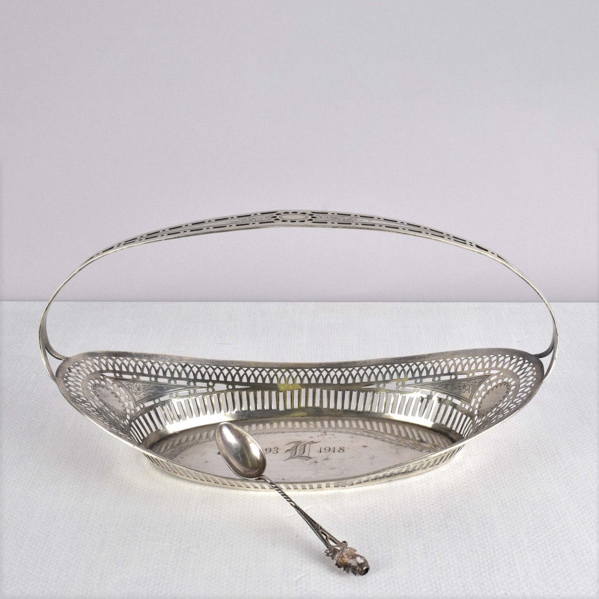 Gorham Sterling Basket & demitasse spoon