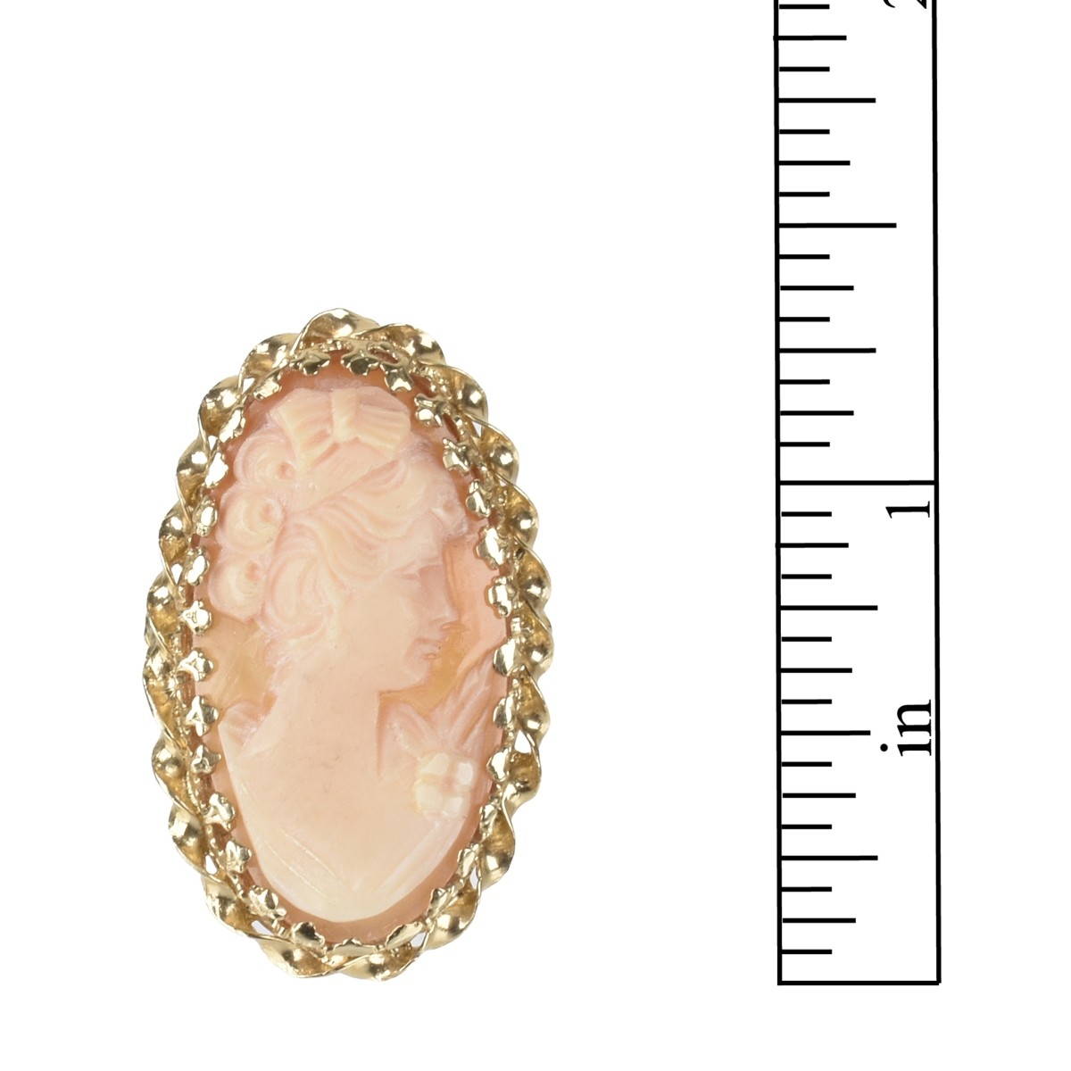 Cameo and 14K Ring