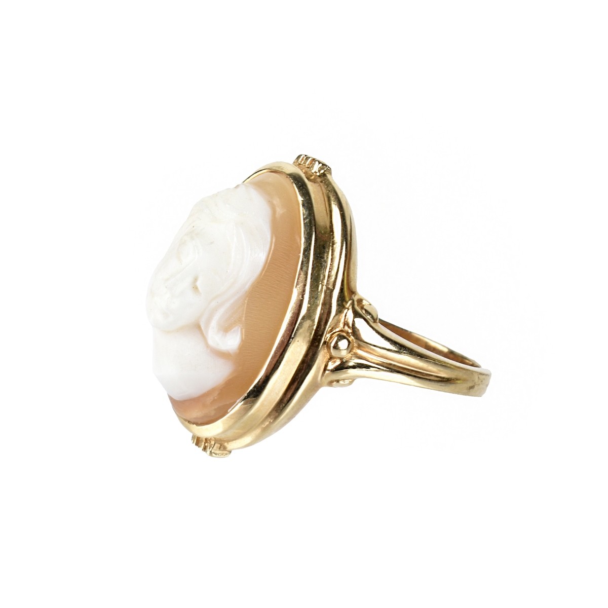 Cameo and 14K Ring