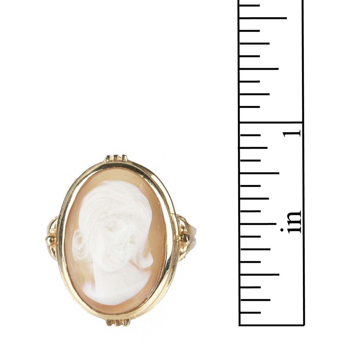 Cameo and 14K Ring