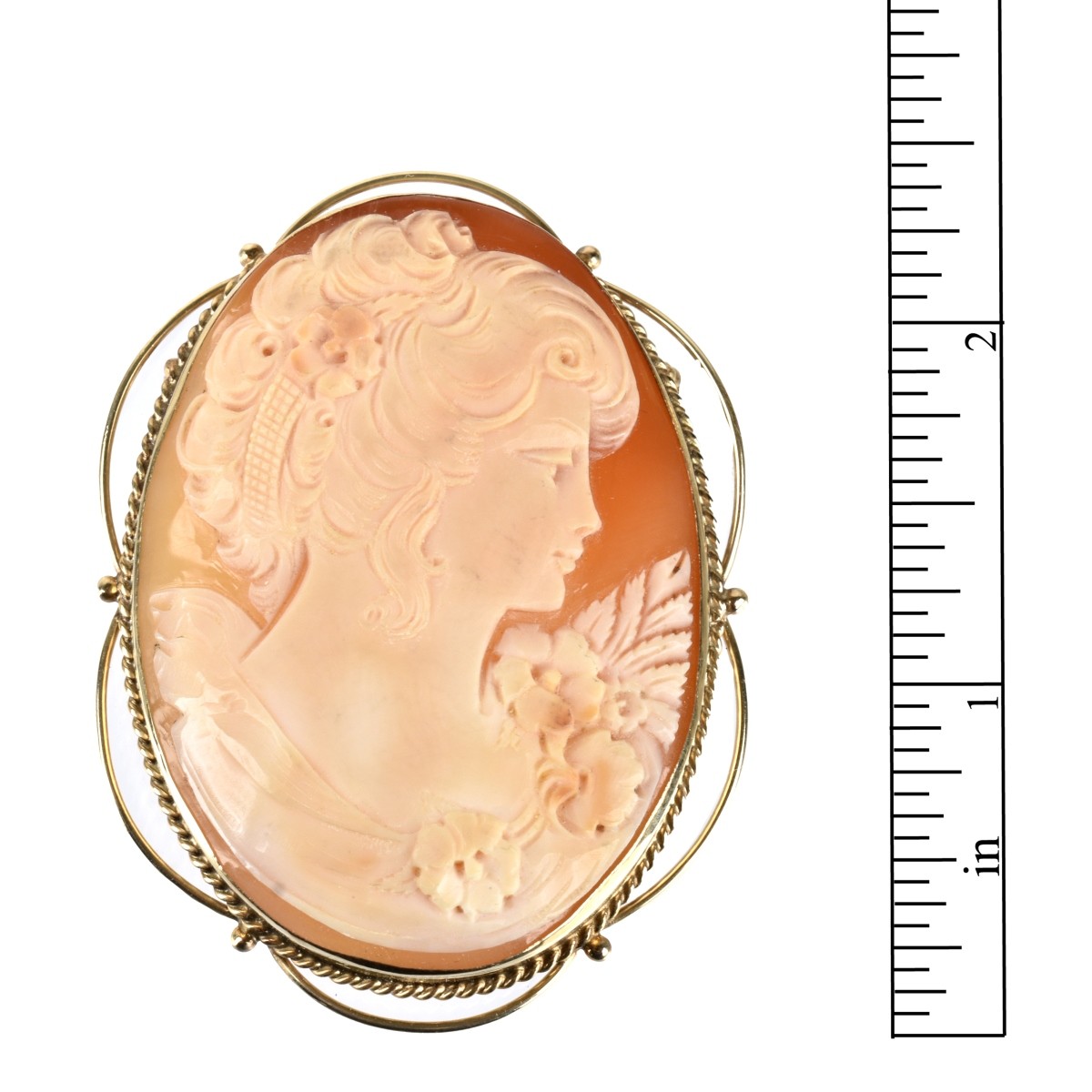 Cameo and 14K Pendant / Brooch