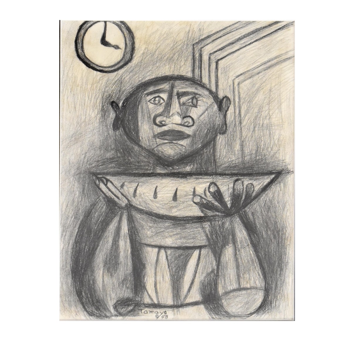 Attrib: Tamayo Mexican (1899-1991) Graphite