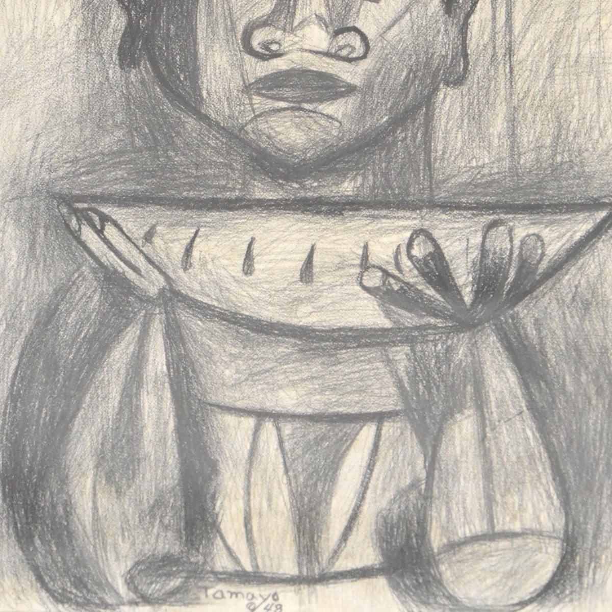 Attrib: Tamayo Mexican (1899-1991) Graphite