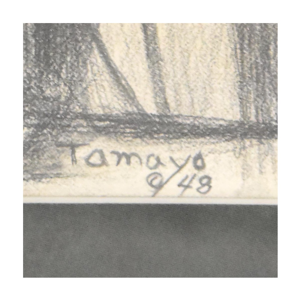 Attrib: Tamayo Mexican (1899-1991) Graphite