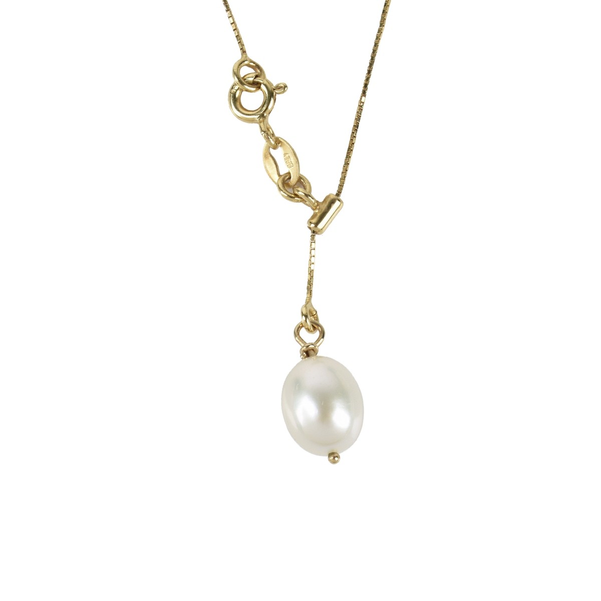 Pearl and 14K Necklace